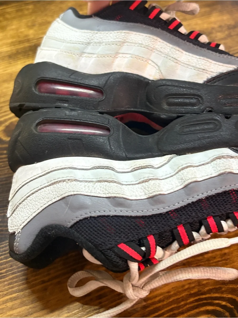 Black Nike air max sneakers size 1.5Y